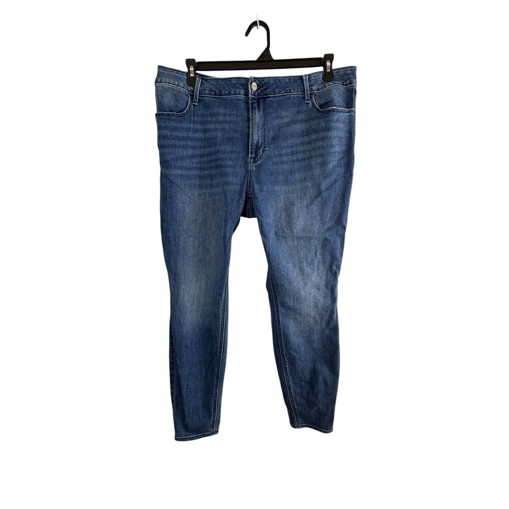 Old Navy Womens Jeans Adult Size 20 Super Skinny Medium Wash Denim Stretch